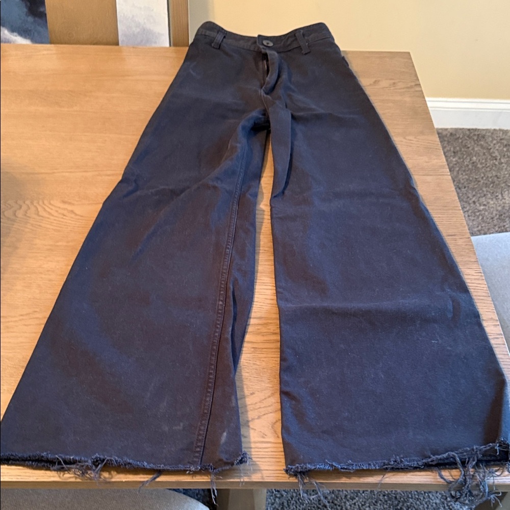 Zara Black Wide Leg Jeans